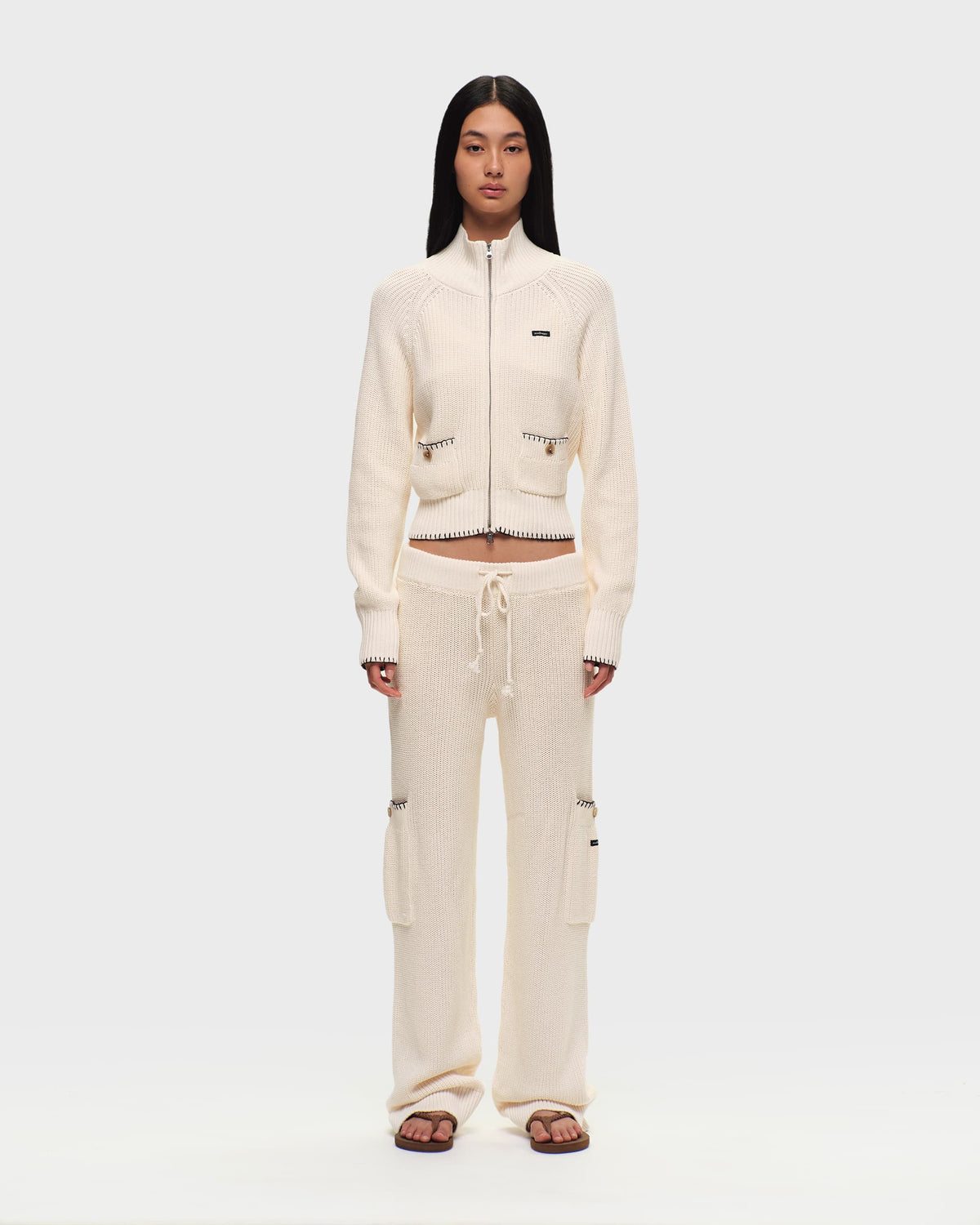 Washed Knit Full Zip - Image 4