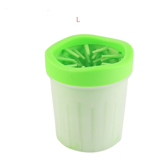 Silicone Dog Paw Washer Cup - Green B / L