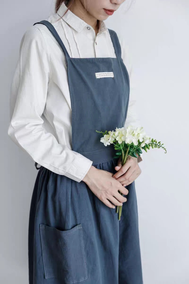 Simple Home Kitchen Apron - Dark grey