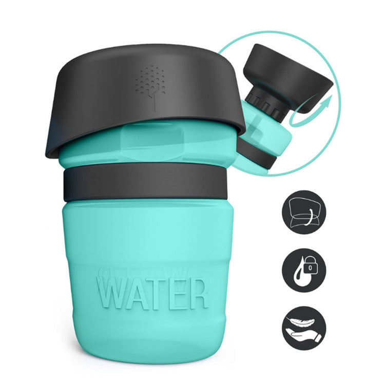 Portable Dog Travel Water Bottle - Tiffany blue