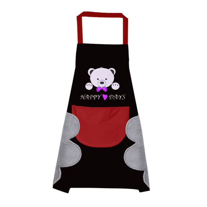 Home Kitchen Apron - Little Bear Black