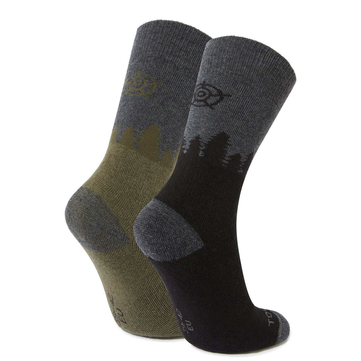 Krems Trek Socks - Black/Khaki - Image 2