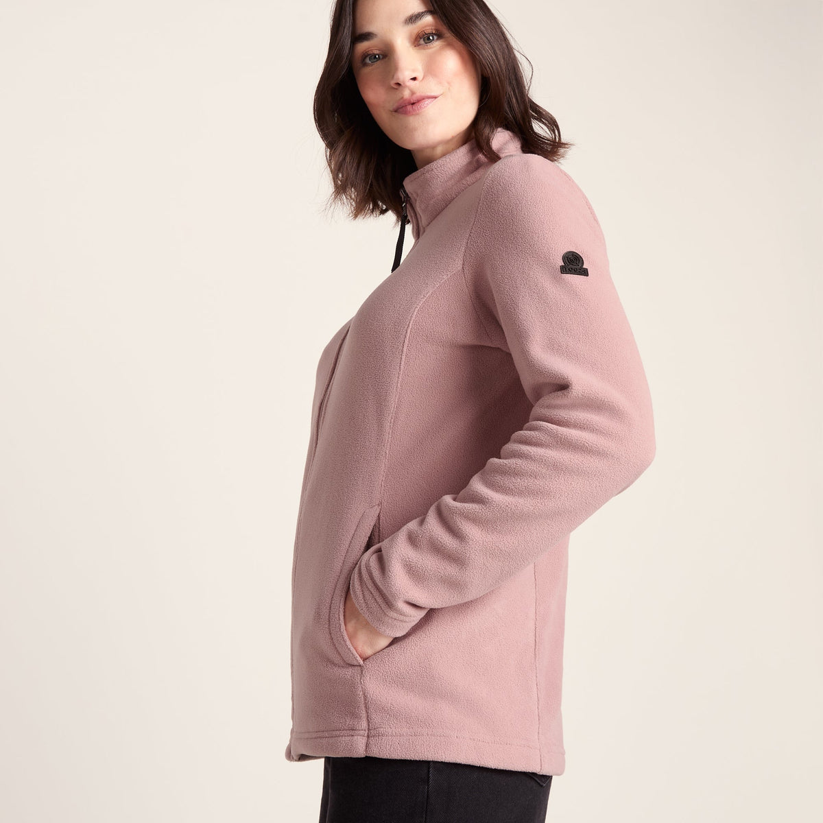 Revive Womens Fleece Jacket - Faded Pink - Image 7