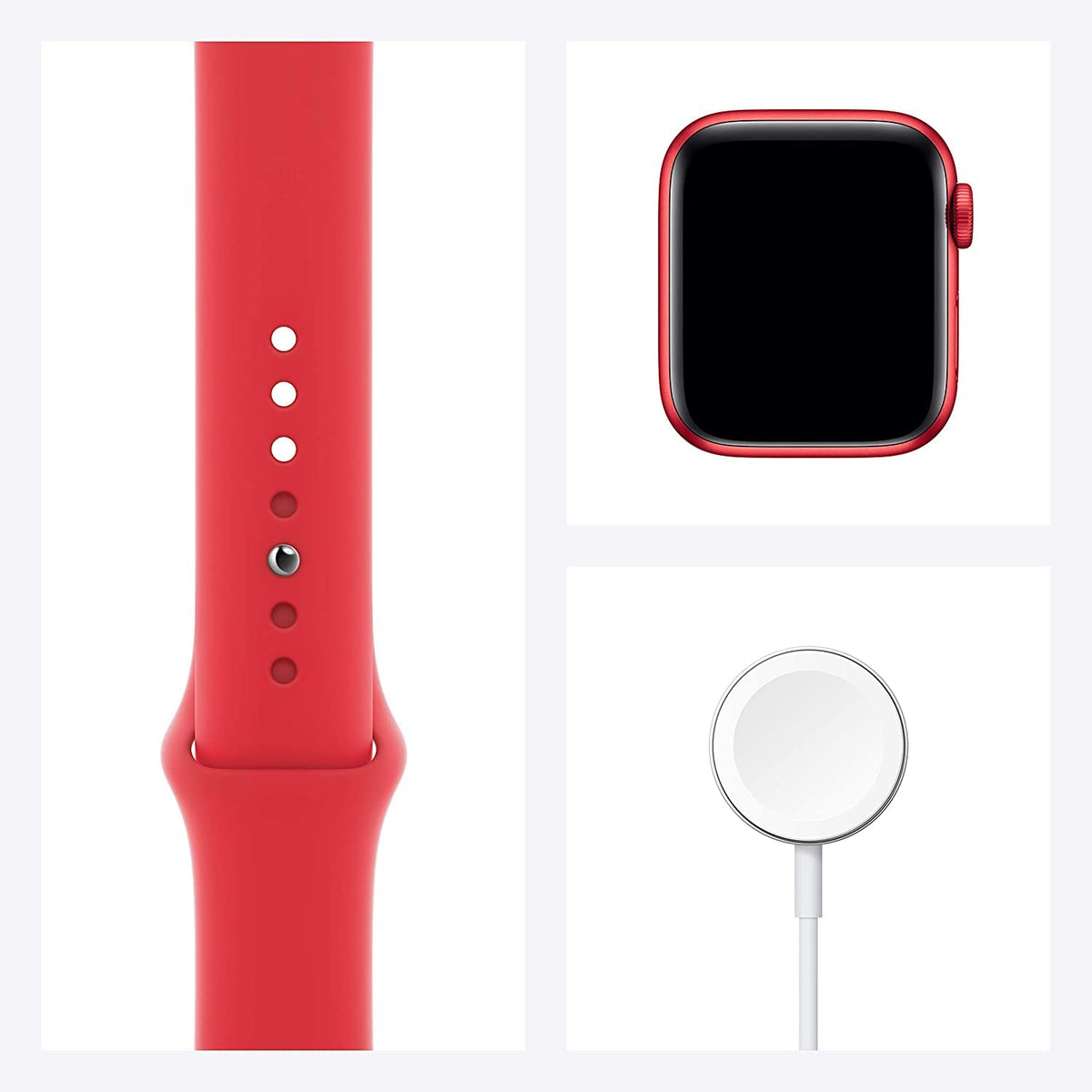 Restored Apple Watch Series 6 (GPS + Cellular) 44mm (PRODUCT)RED Aluminum Case with Red Sports Band - M07K3LL/A - Image 7
