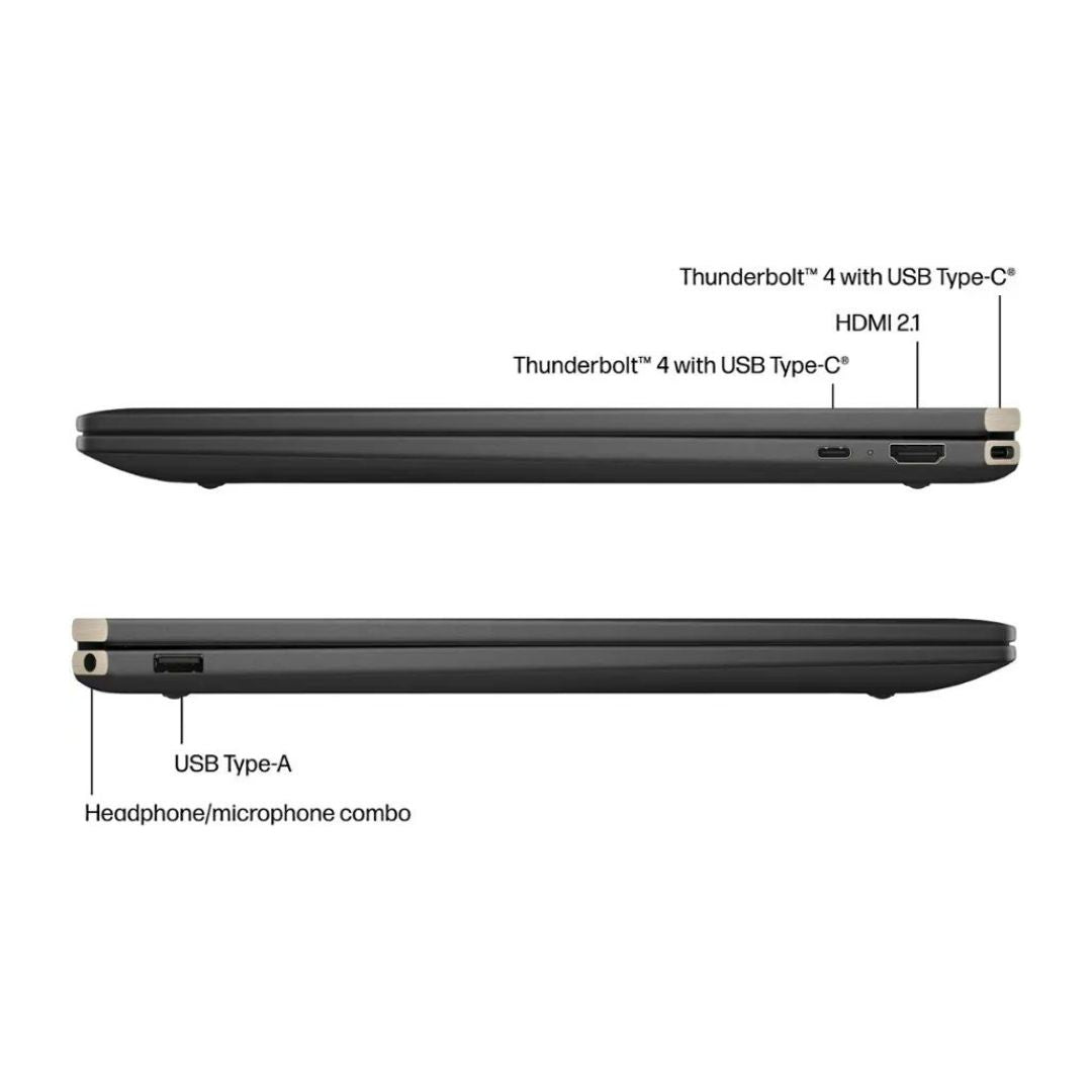 HP Spectre x360 – 2-in-1 16" 2.8K OLED Touch – Ultra 7 155H – 32GB RAM – RTX 4050 – 1TB SSD – Nightfall Black - Image 8