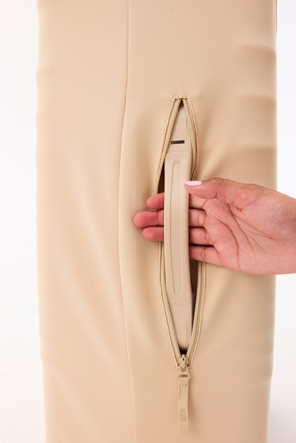 The Small Carry-On Luggage Cover in Beige - Image 6