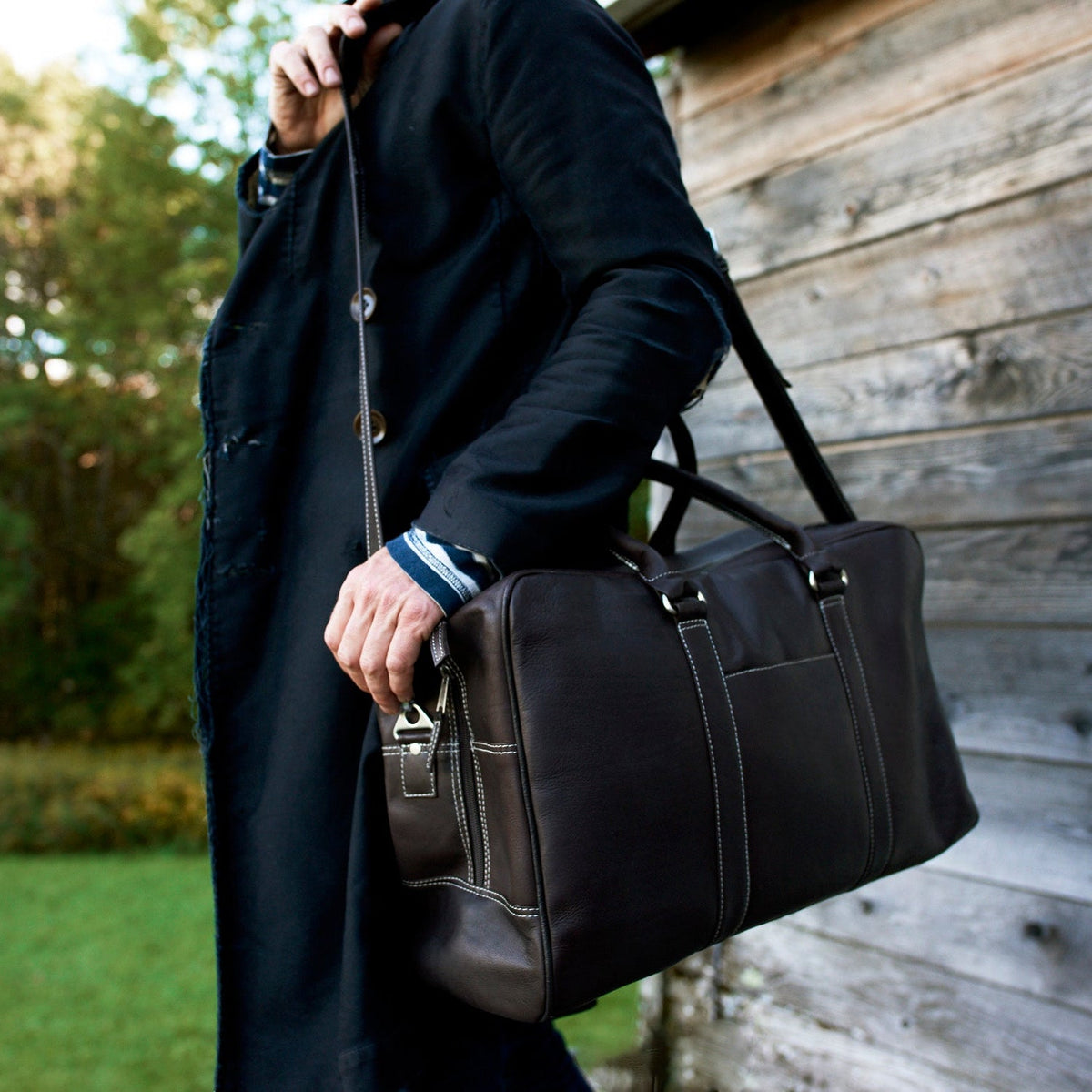 Cabin Leather Duffel Bag - Image 10