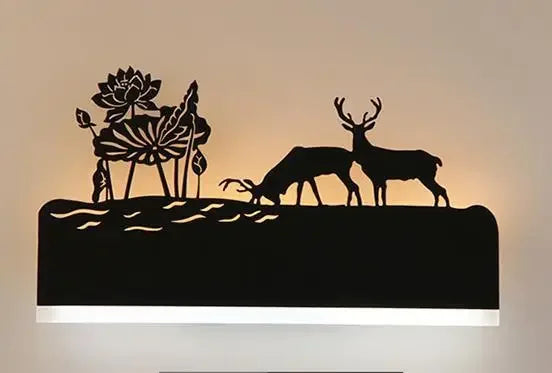 Sonce Black Wall Lamp - J