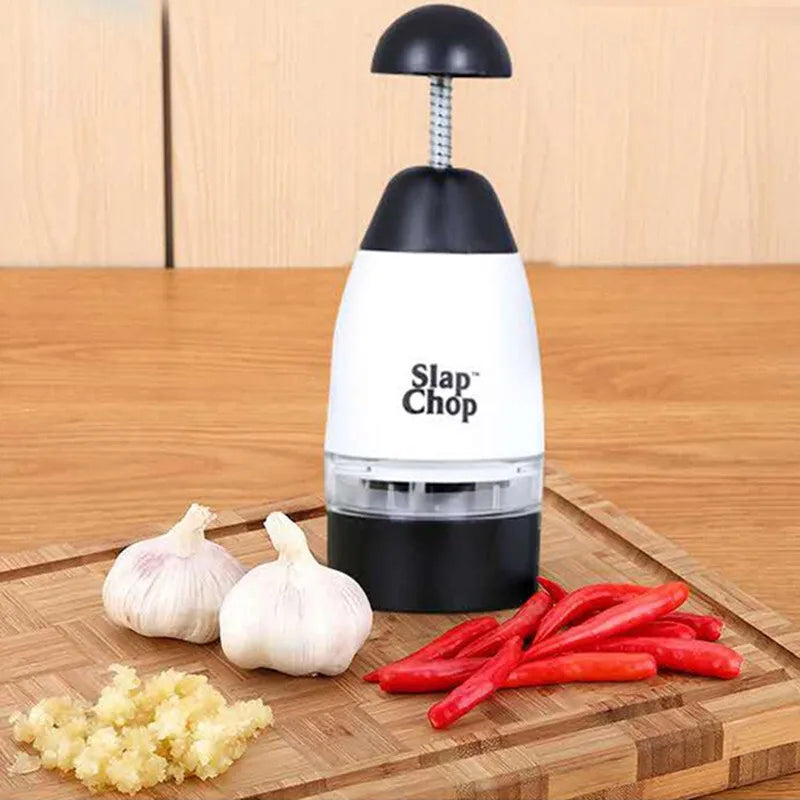 Multi-Functional Vegetable Chopper & Slicer - White black