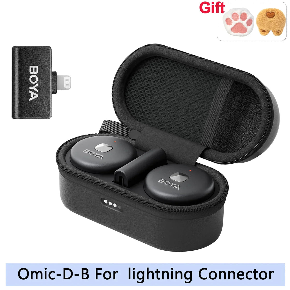 BOYA Omic D/U Wireless Lavalier Microphone - Omic-D-B-MC