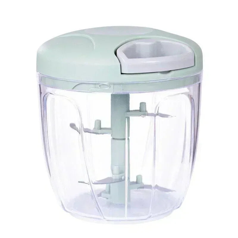 Manual Garlic Press & Multi-Function Food Chopper - 900ml 2
