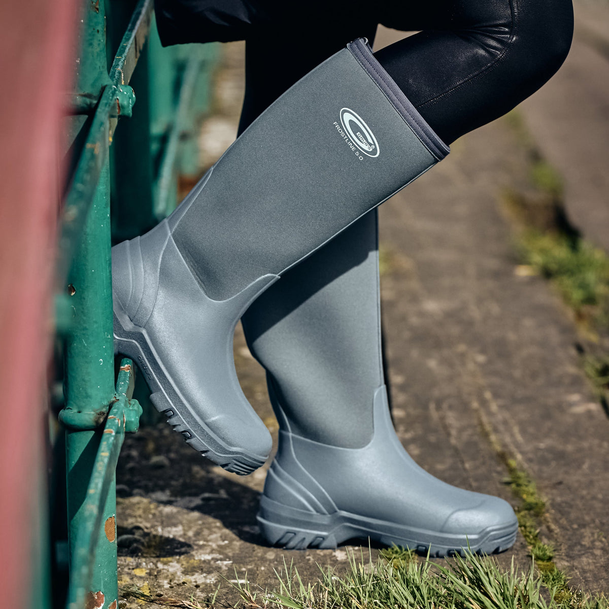 Grubs Boots Frostline Classic Wellies Womens - Stormy Grey - Image 3
