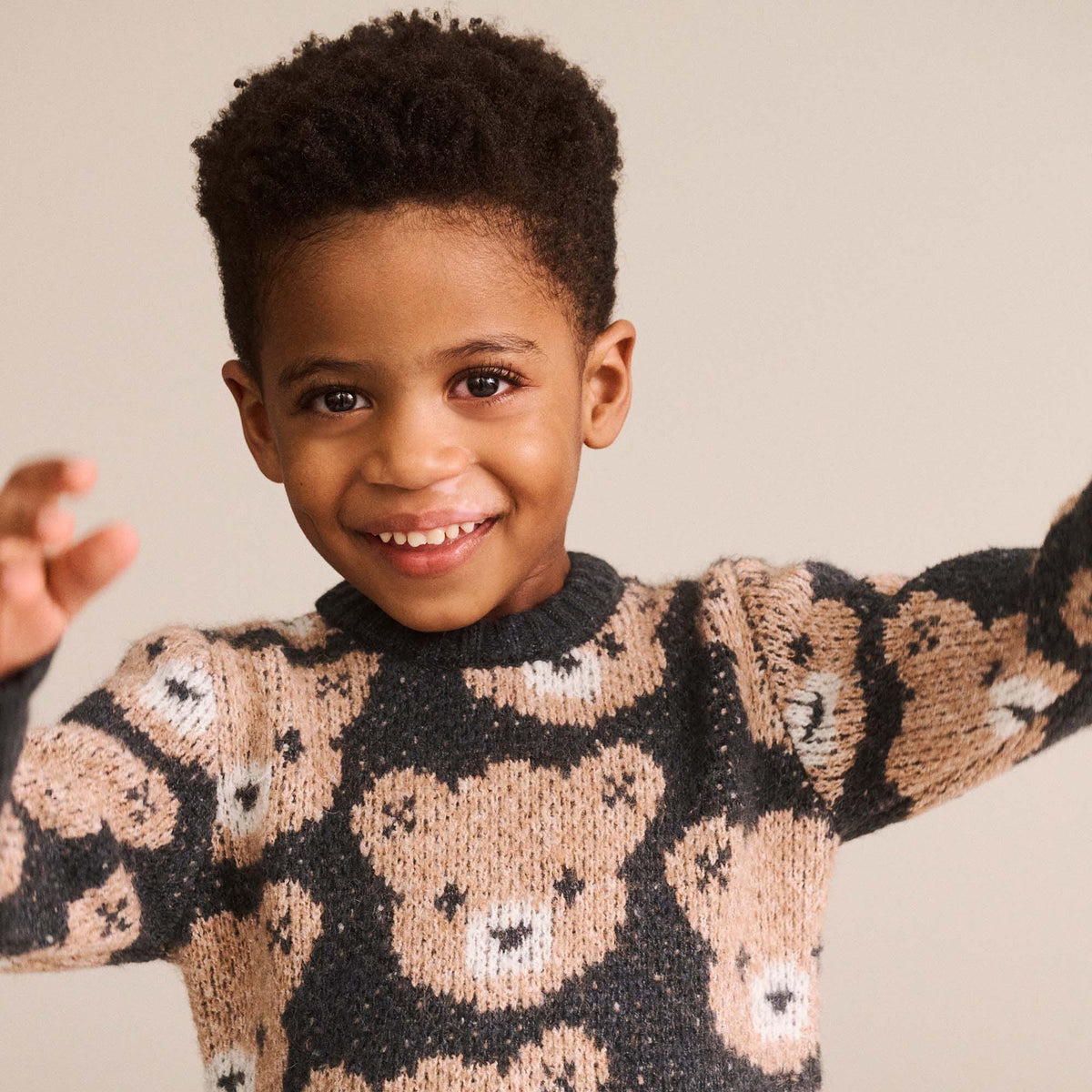 Huxbaby Soft Black Hux Sponge Pullover, 3-6M - Image 4