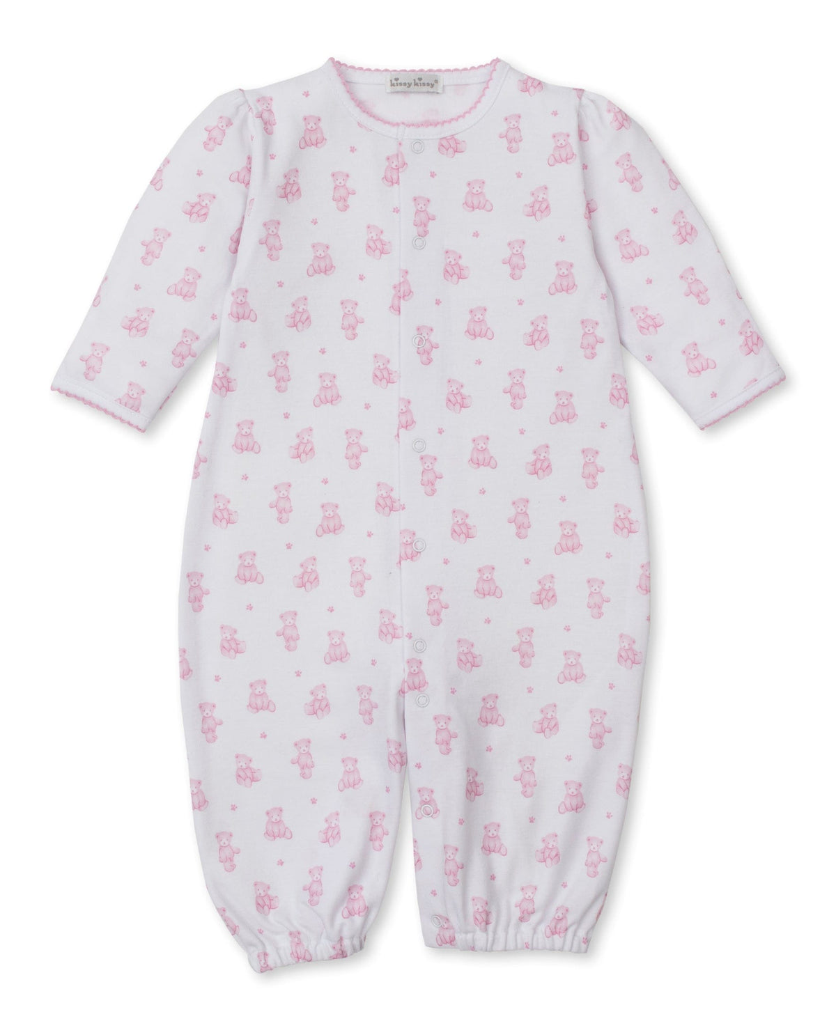 Kissy Kissy Convertible Gown - Teddy Bears, Pink, Newborn - Image 2