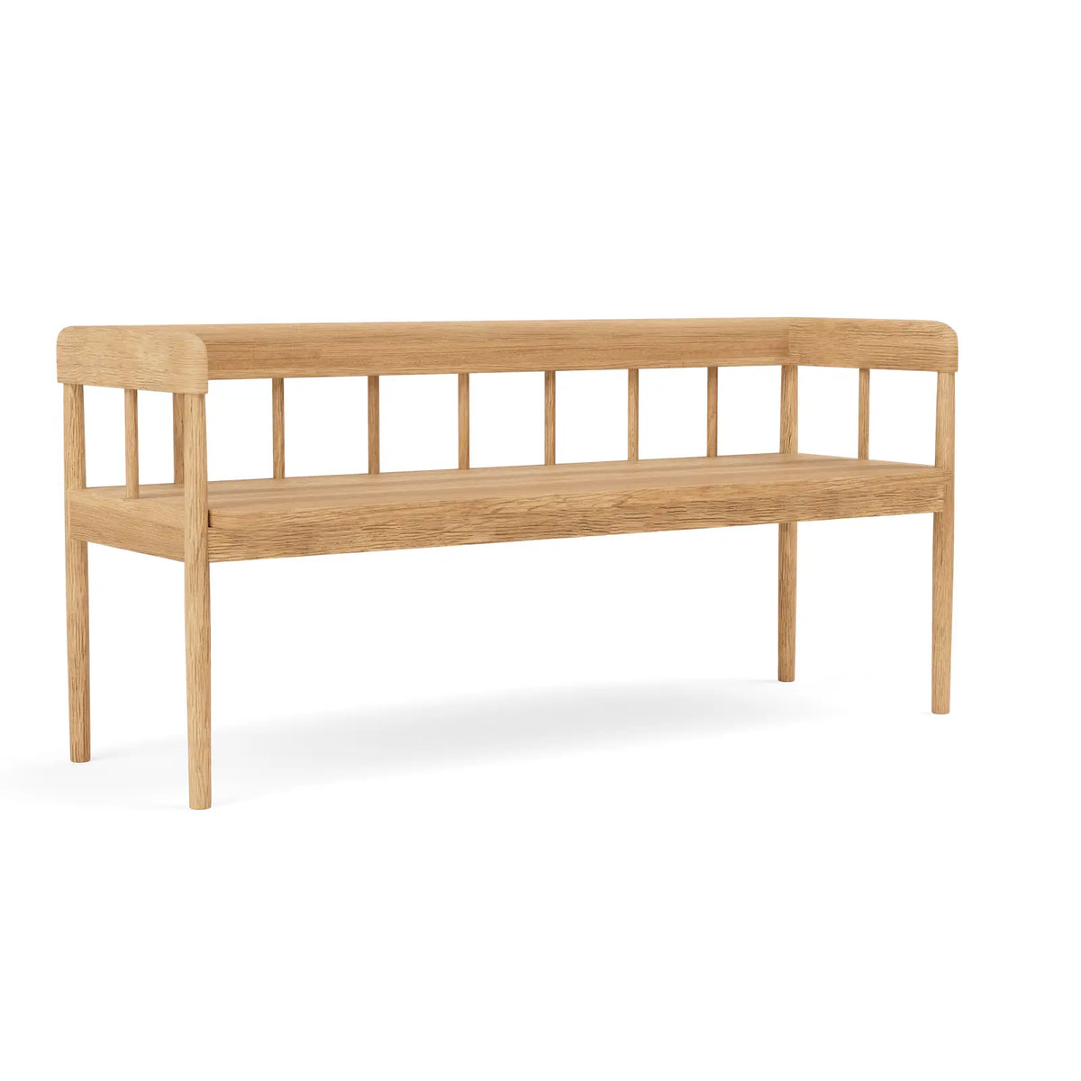 Augusta Bench - White Oak