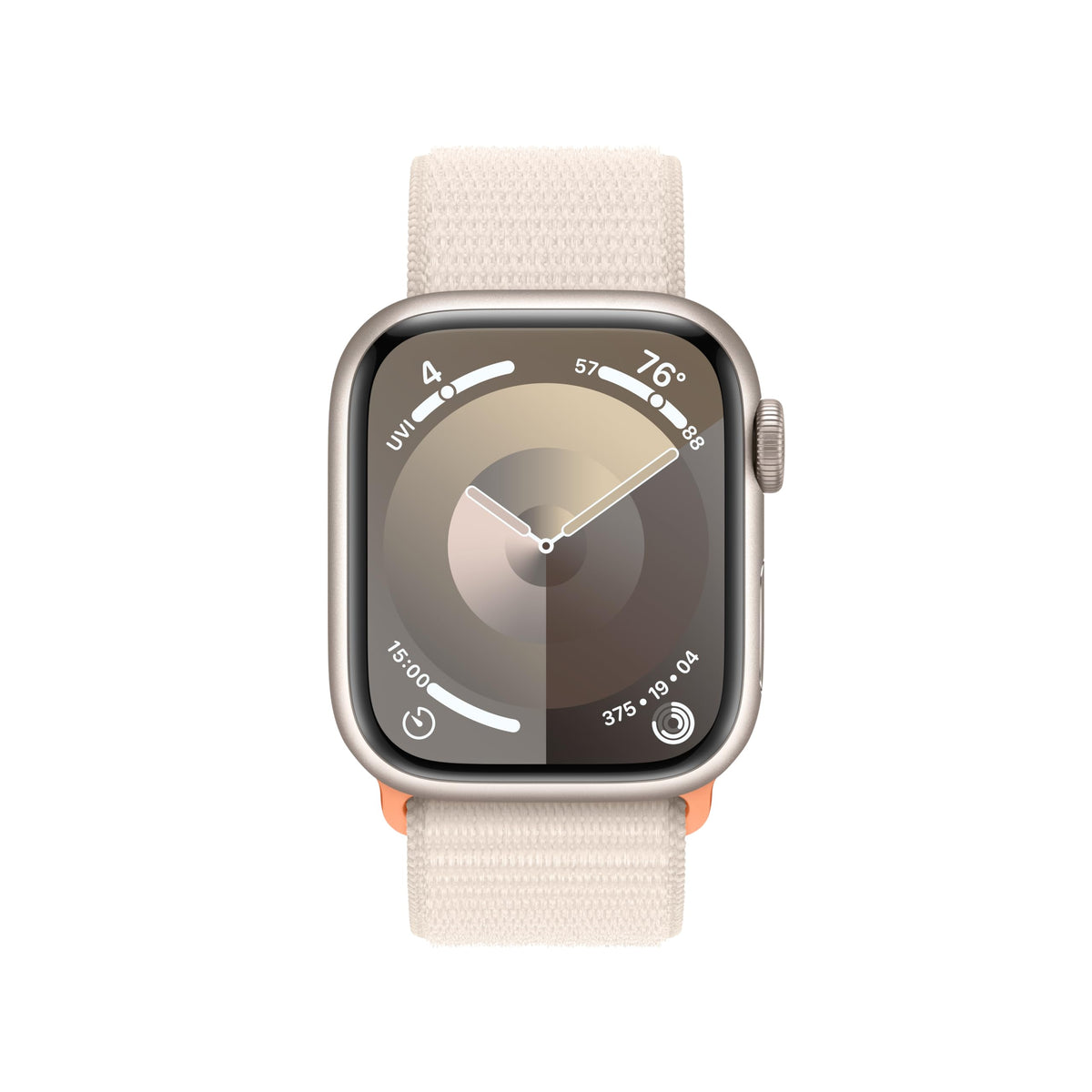 Apple Watch Series 9 GPS 41mm Aluminum Case with Starlight Sport Loop - MR8V3LW/A - Image 2