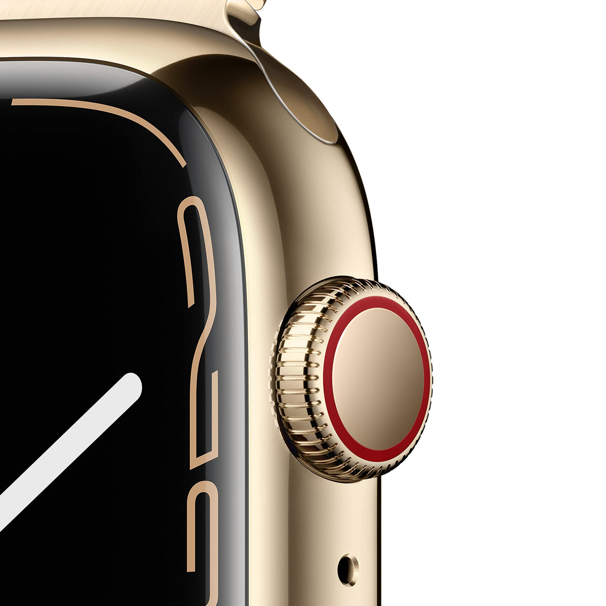 Apple Watch Series 7 Cellular - 45MM - Gold Stainless Steel with Gold Mil Loop - MKJG3LL/A - Image 3