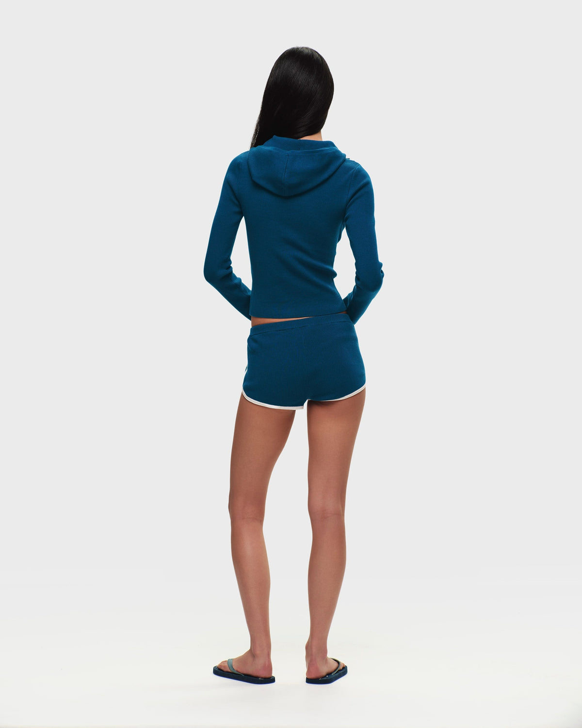 Ribbed Knit Dolphin Short - Image 5