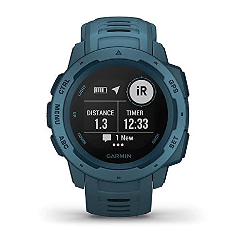 Garmin - Instinct Smartwatch Fiber-Reinforced Polymer - Lakeside Blue - 010-02064-04 - Image 8