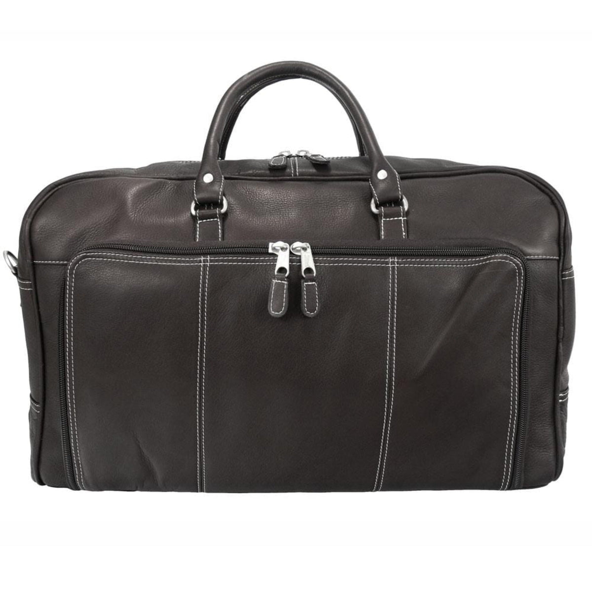 Las Vegas Leather Weekender Bag - Black