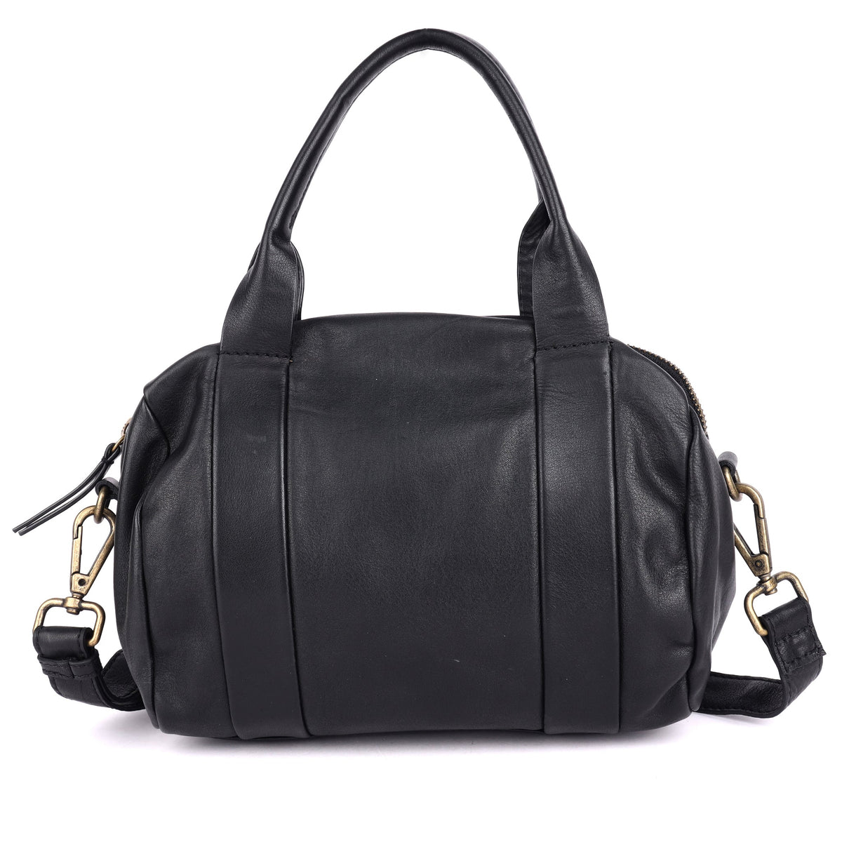 Billie Leather Crossbody Bag - Black