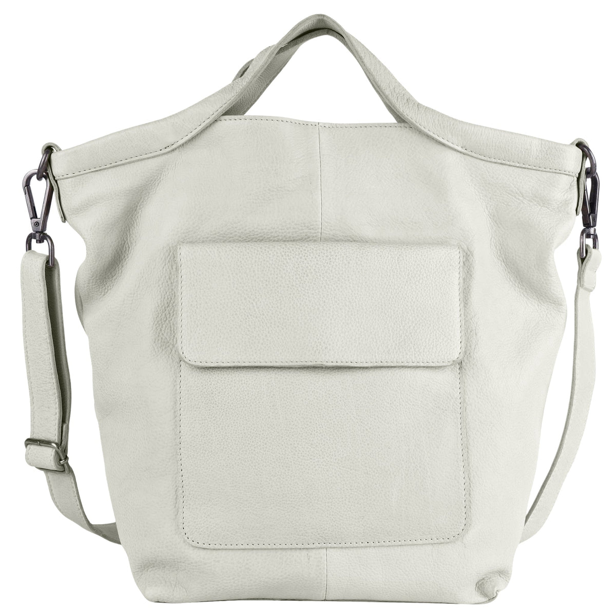 Bianca Leather Crossbody Bag - Oat