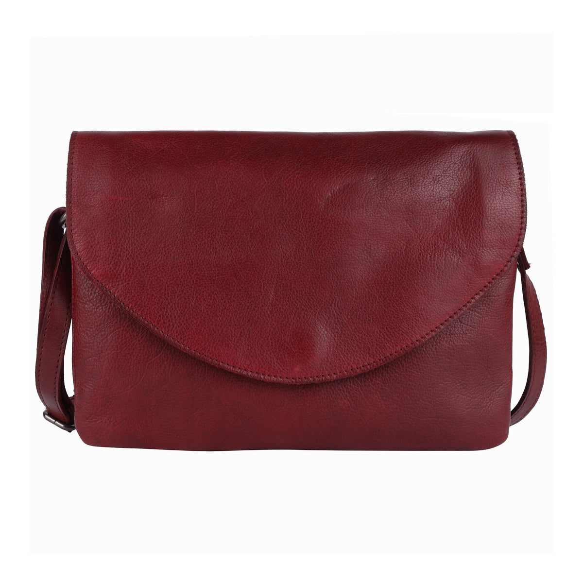Marcus Leather Crossbody Bag - Oxblood