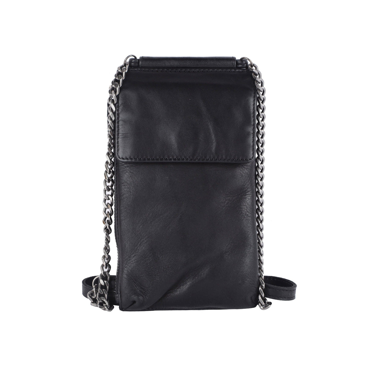 Tati Leather Crossbody Bag - Black
