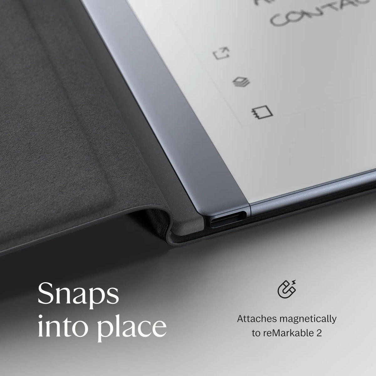 reMarkable 2 - 10.3" Paper Tablet with Marker Plus and Polymer Weave Book Folio - Gray - RM114 - Image 5