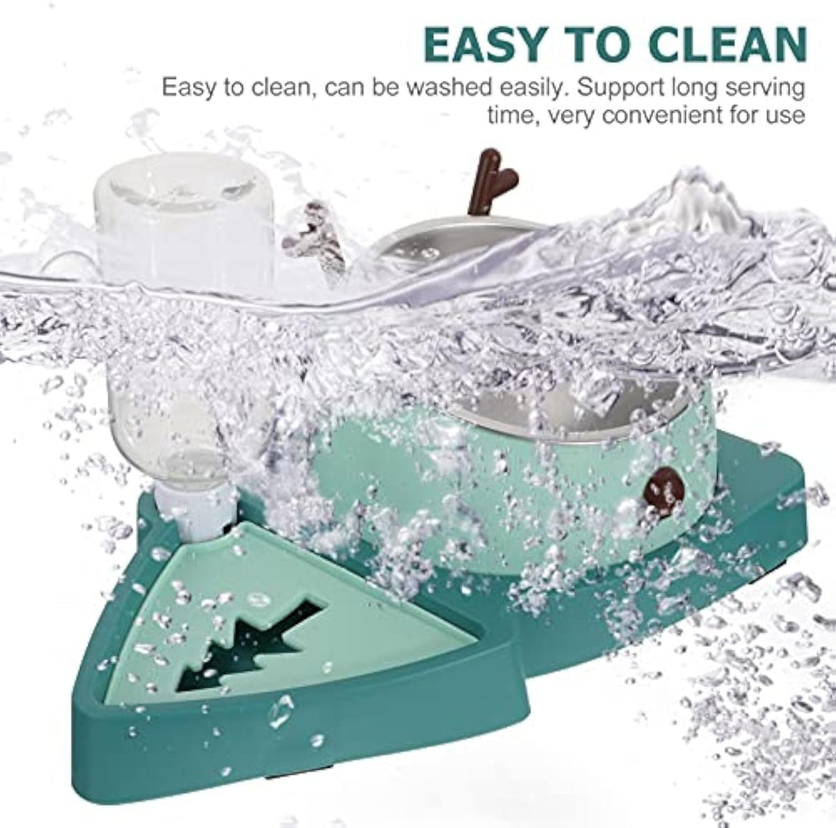 Slow Feeding Pet Bowl with Detachable Water Tray - Image 8