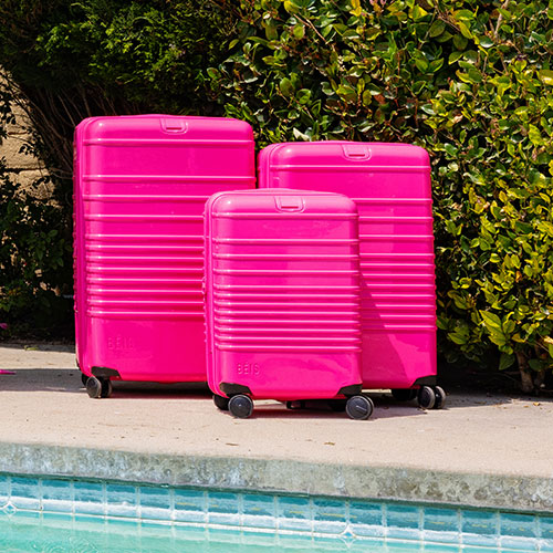 The Medium Check-In Roller in Barbie™ Pink - Image 13