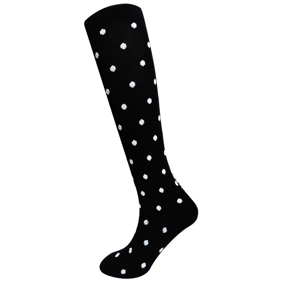 Comfortable Leg Support Compression Elastic Sports Socks - 2 Jacquard
