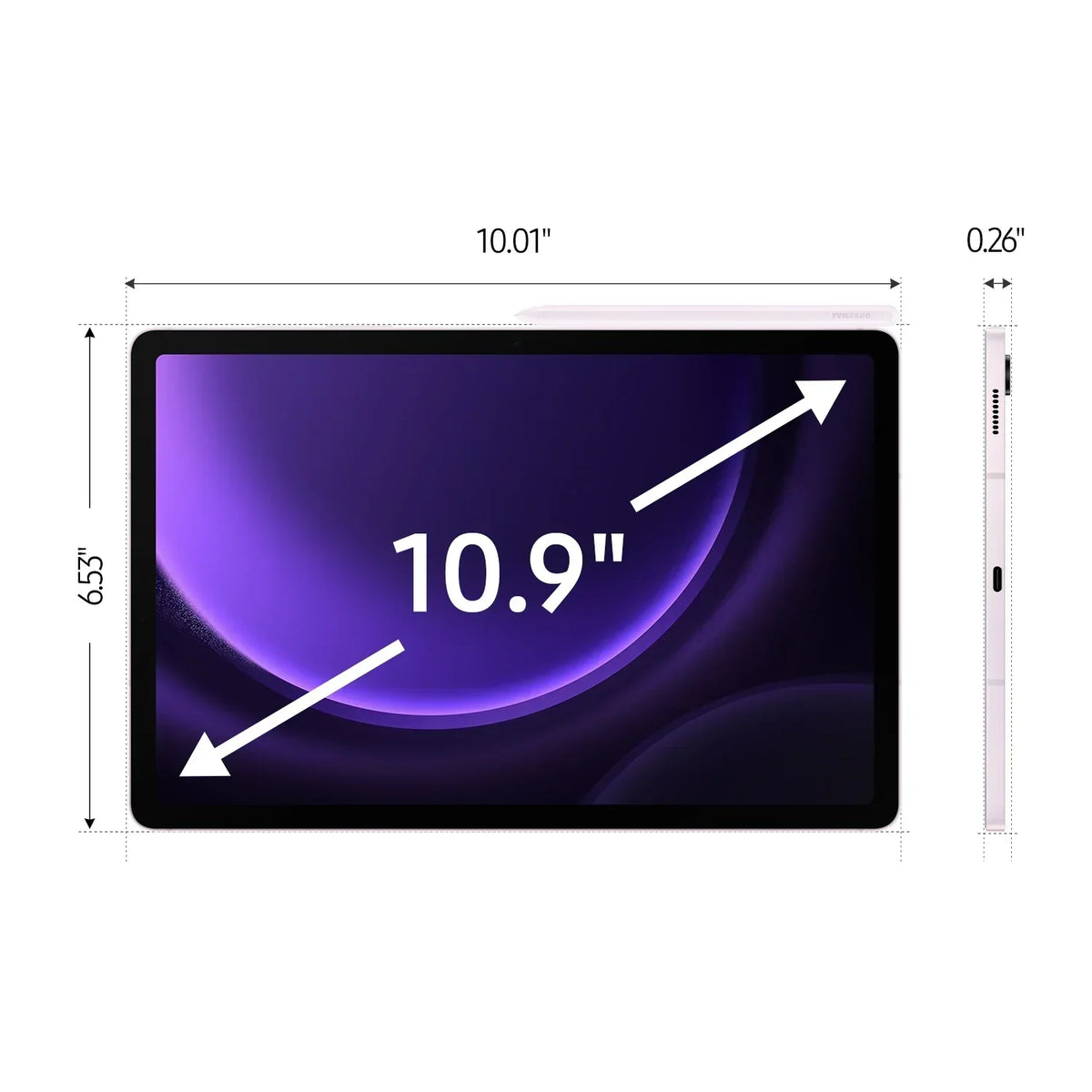 Samsung Galaxy Tab S9 FE (WiFi) - 128GB - Lavender - SM-X510NLIAXAR - Image 2