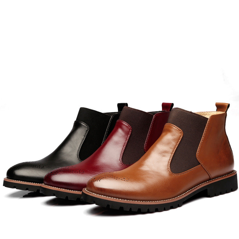 Men's Leather Martin Boots - Image 4