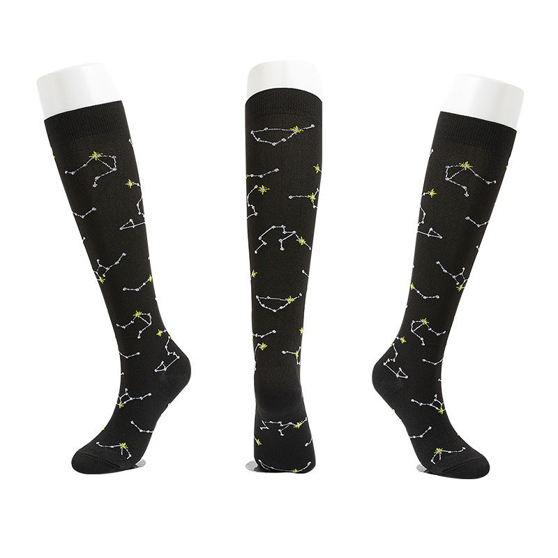 Cycling Sports Compression Socks - Constellation