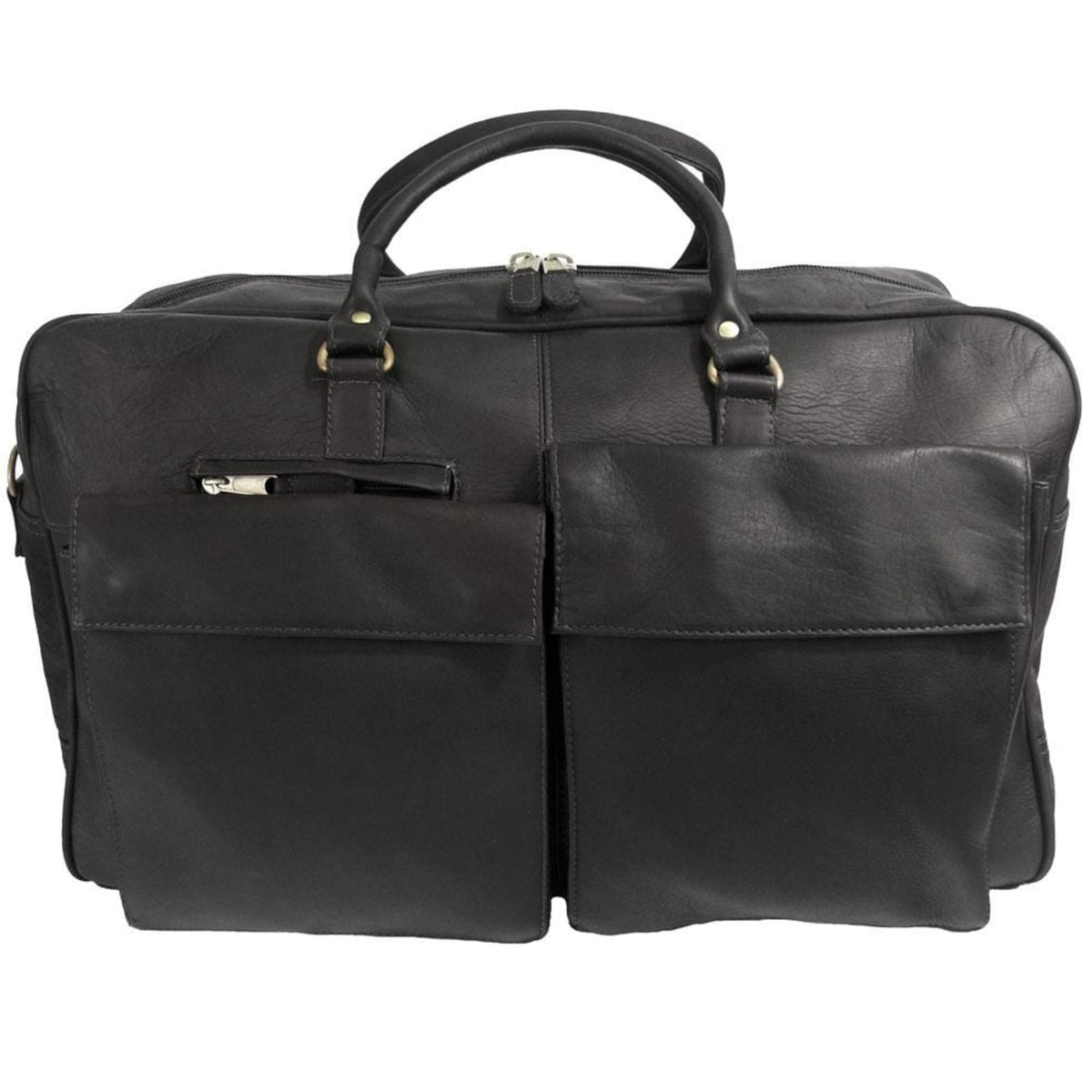 Prime Time Leather Duffel Bag - Black