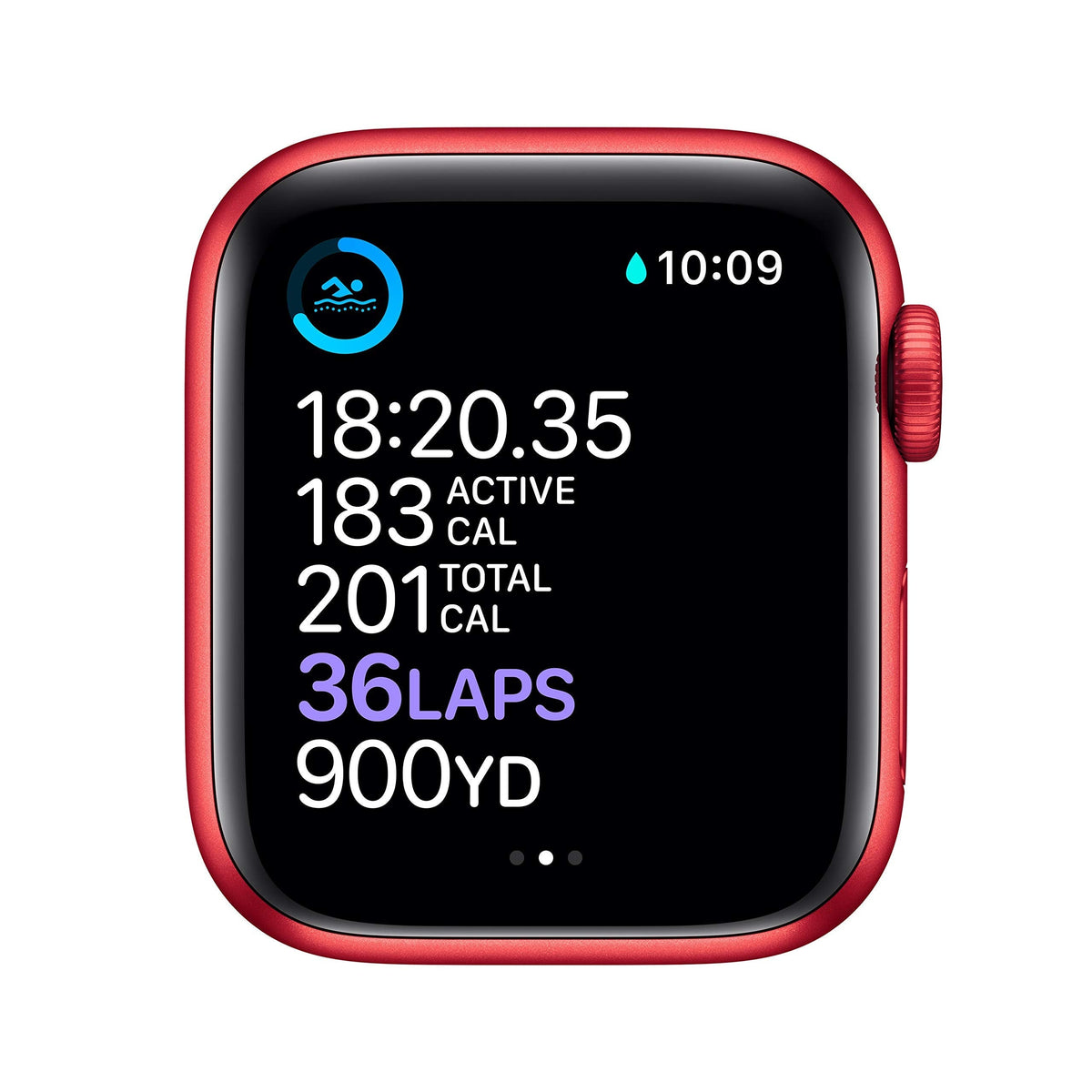 Apple Watch Series 6 GPS + Cellular, 40mm RED Aluminum Case with RED Sport Band - M02T3LL/A - Image 5