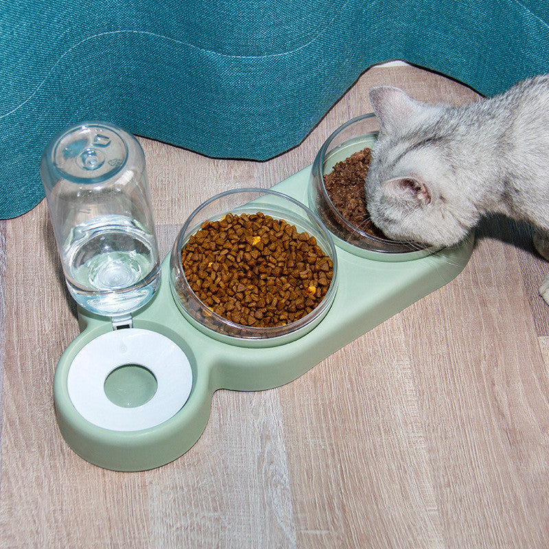 Automatic Pet Feeder with Water Fountain & Raised Double Bowl Stand - Image 5