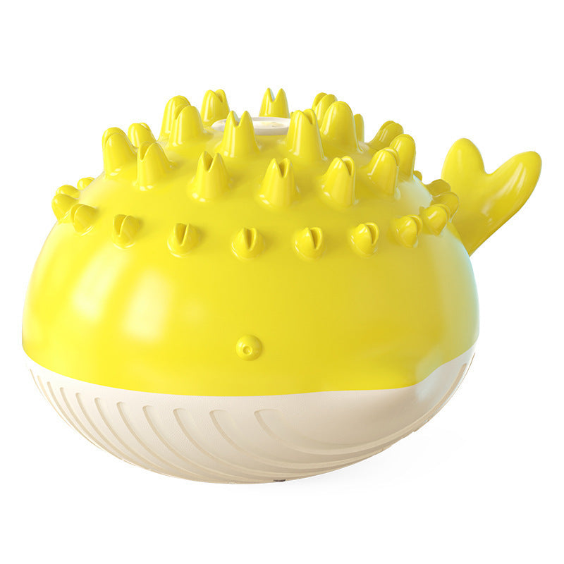 Electric Floating Water Spray Dog Toy - Yellow 3
