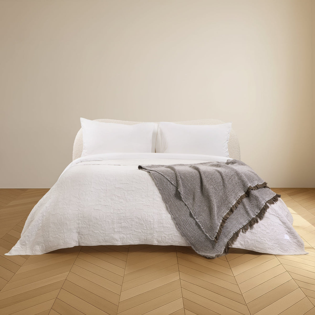 The Organic Cotton Waffle Throw - Century Moss