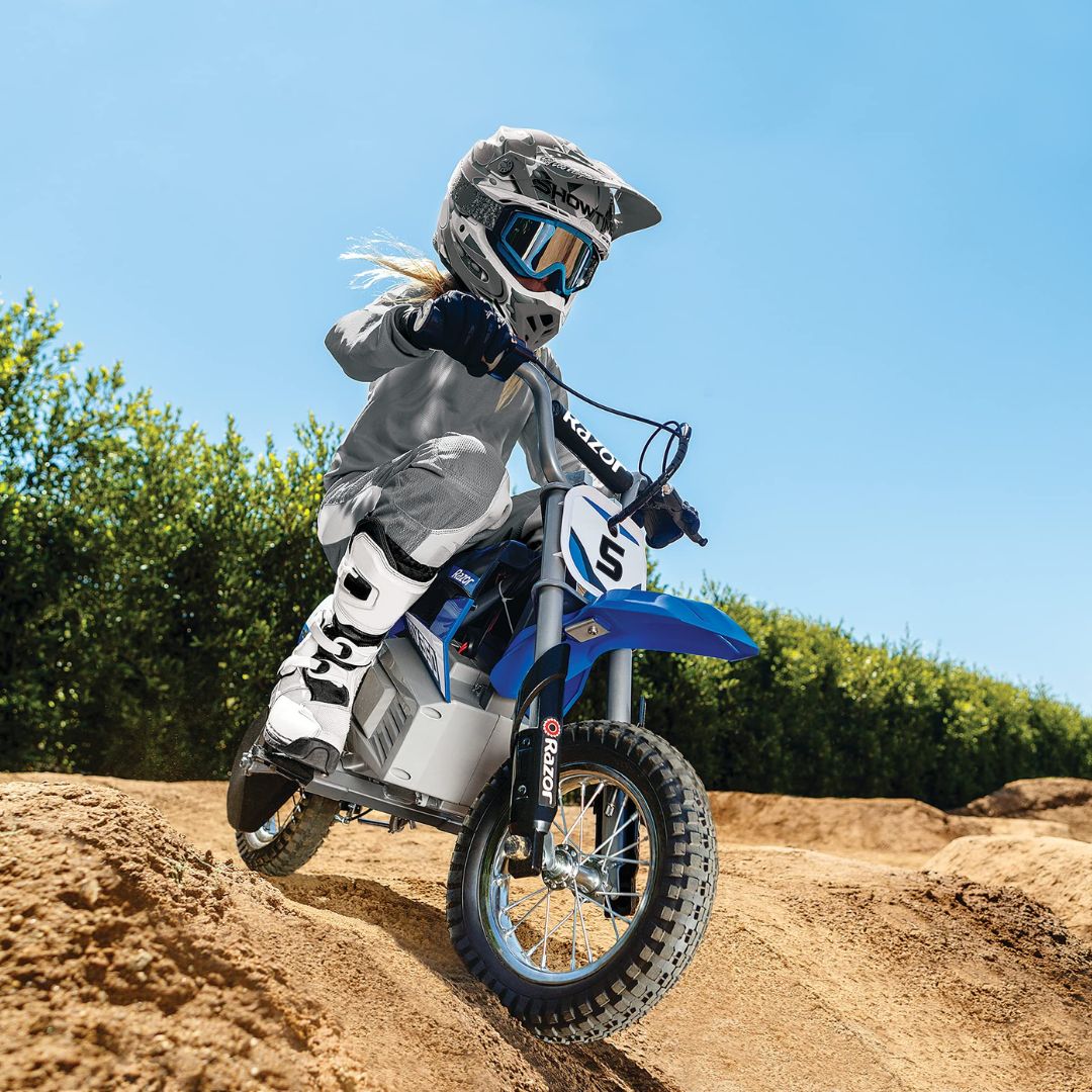 Razor - Dirt Rocket MX350 w/7 miles Max Operating Range & 14 mph Max Speed - Blue - 15128040 - Image 2