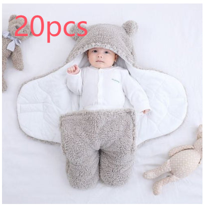 Baby Quilted Sleeping Bag Wrapper - Grey / 20pcs