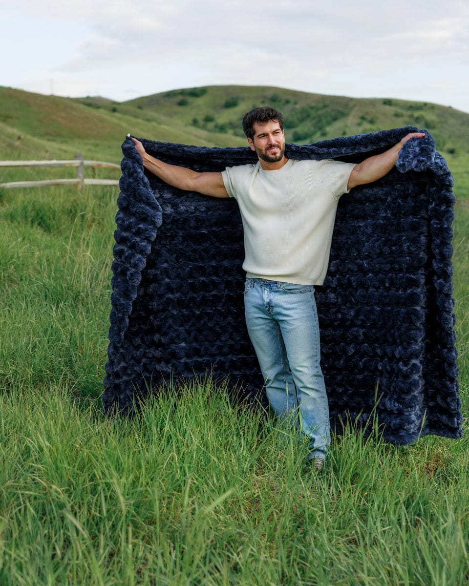 Ultra Sorbet Navy Blanket - Image 3