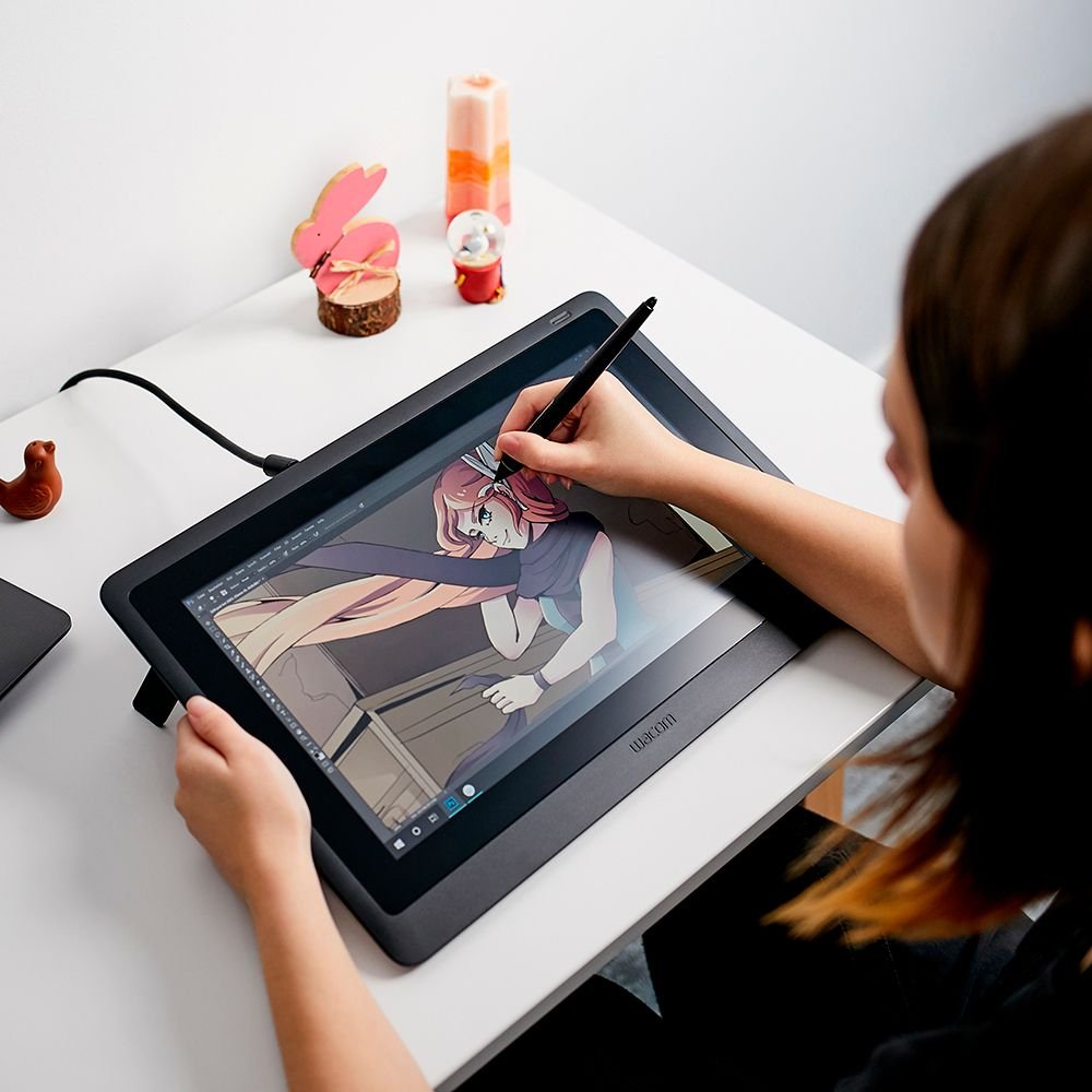 Wacom - Cintiq 16 Creative Pen Display Drawing Tablet - Black - DTK1660K0A - Image 4