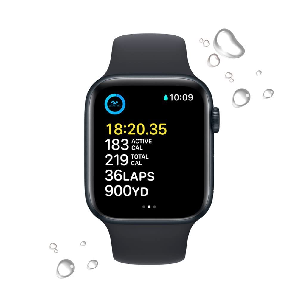 Apple Watch SE 2nd Generation (GPS+Cellular) 40mm Aluminum Case with Midnight Sport Band - S/M - Image 3