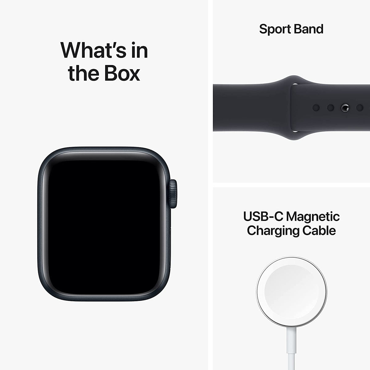Apple Watch SE 2nd Generation (GPS+Cellular) 40mm Aluminum Case with Midnight Sport Band - S/M - Image 4