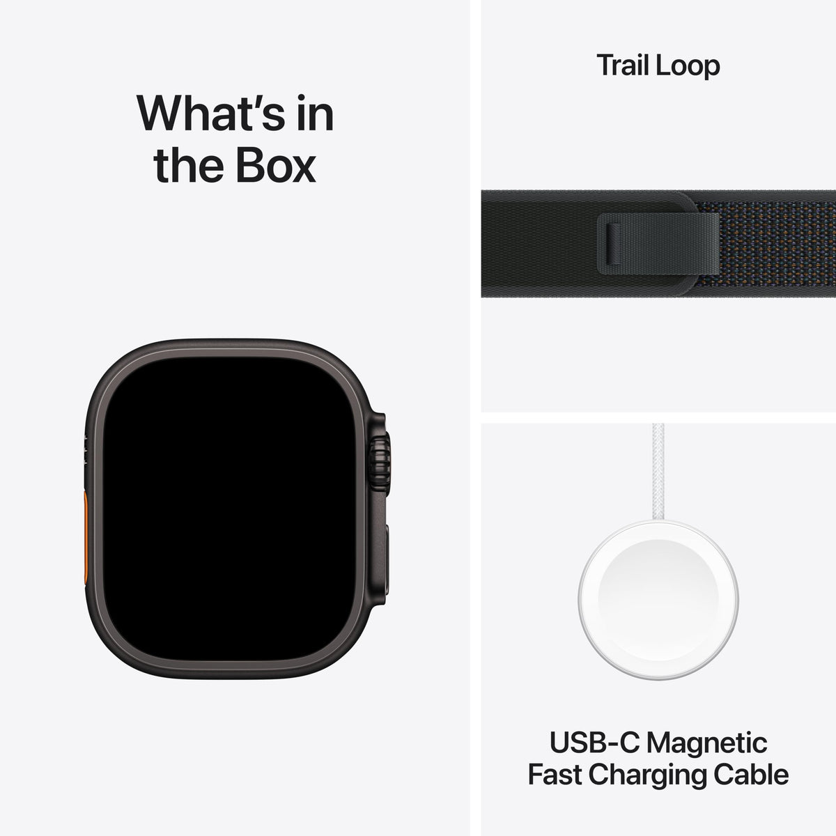 Apple Watch Ultra 2 (GPS + Cell) 49mm Black Titanium Case w/ Black Trail Loop S/M - Image 6