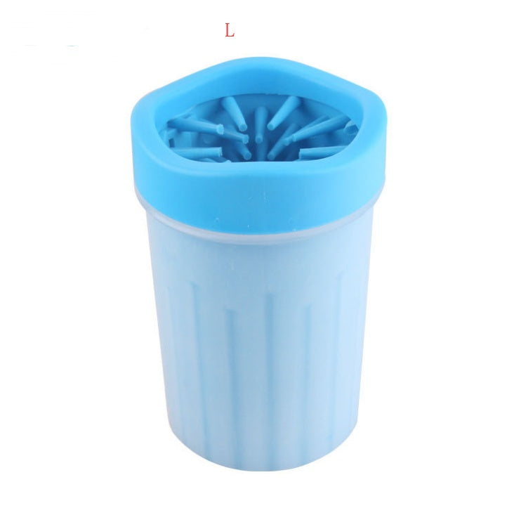 Silicone Dog Paw Washer Cup - Blue B / L