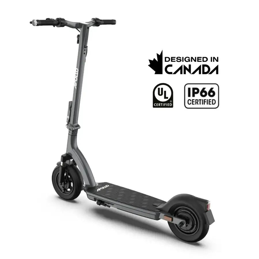 Apollo - Air Premium Electric Scooter w/43 mi Max Range & 21 mph Max Speed - Space Gray - Image 2
