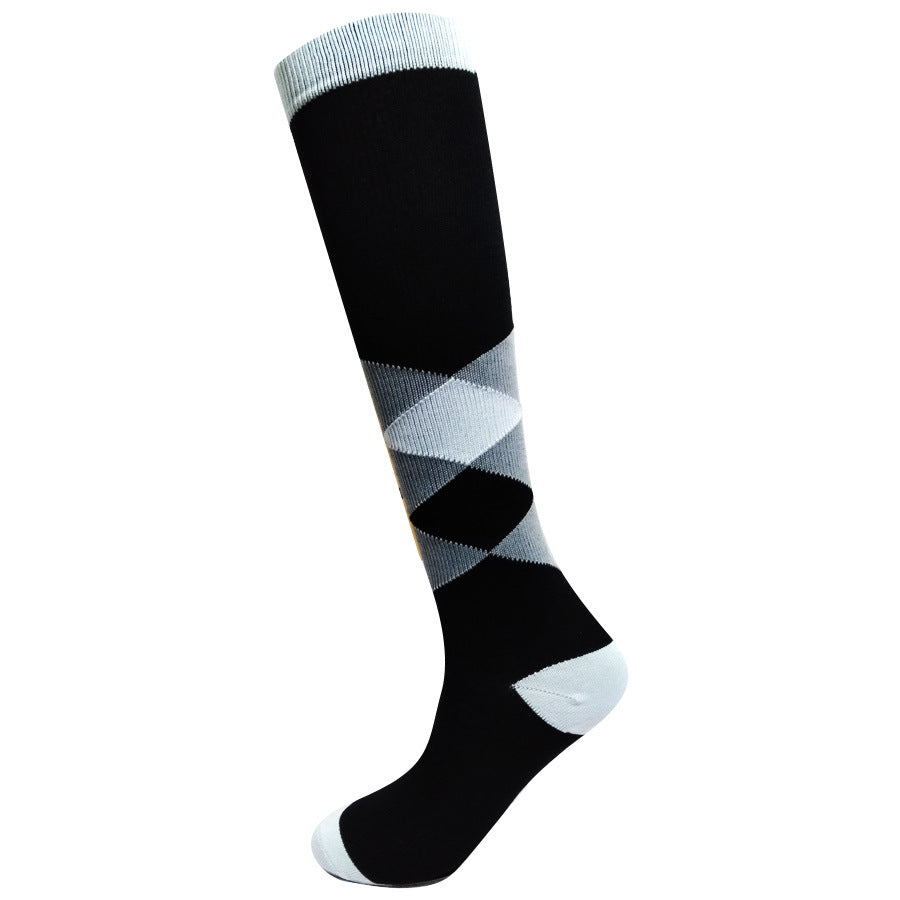Comfortable Leg Support Compression Elastic Sports Socks - 7 Jacquard